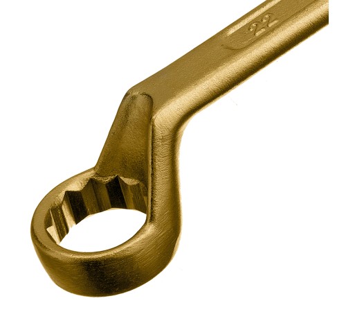 Ключ накидной, 20 х 22 мм, желтый цинк Сибртех