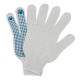 Перчатки трикотажные, х/б, 200 пар, ПВХ точка, 6 нитей, 10 класс Сибртех
