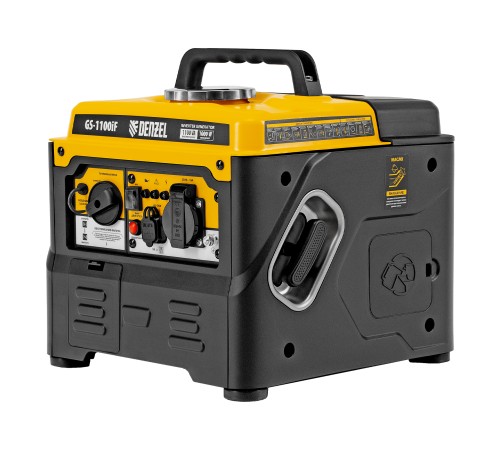 Генератор инверторный GS-1100iF, 1,1 кВт, 230 В, ручной старт DENZEL