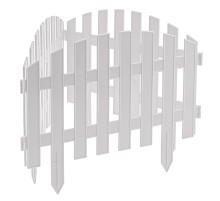 Забор декоративный "Винтаж", 28 х 300 см, белый, Palisad