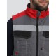 Жилет утепленный Формула (тк.Смесовая,240), серый/черный/красный