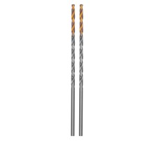 Сверло спиральное по металлу 3 х 100 мм, Р6М5, Golden Tip, удлиненное, 2шт. Denzel