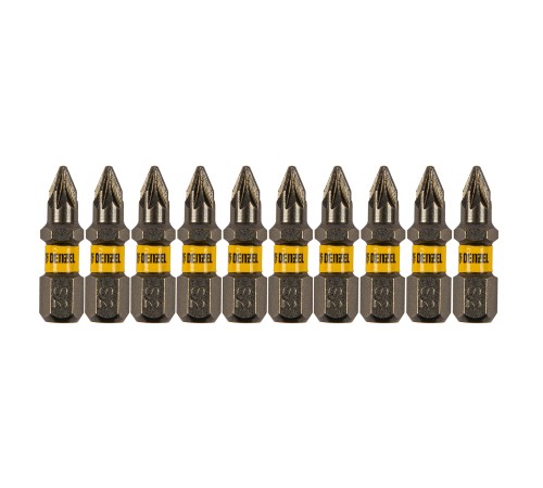 Бита PZ1х25, сталь S2, шестигранный профиль, 10 шт. Е 6,3 Denzel Бита PZ1х25, сталь S2, шестигранный профиль, 10 шт. Е 6,3 Denzel