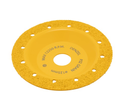 Чашка твердосплавная зачистная,125 мм, Плоская, мелкое зерно #32// Denzel