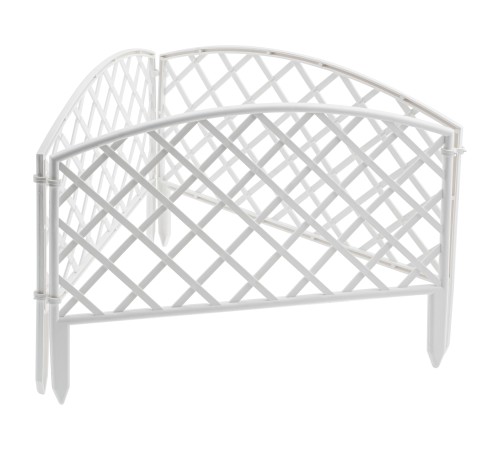 Забор декоративный "Сетка", 24 х 320 см, белый, Palisad