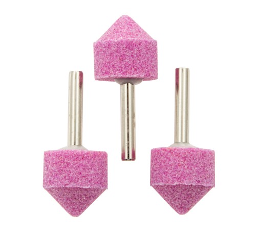 Шарошка абразивная, конус, 25 x 25 x 6 мм, F46, 3 шт Matrix