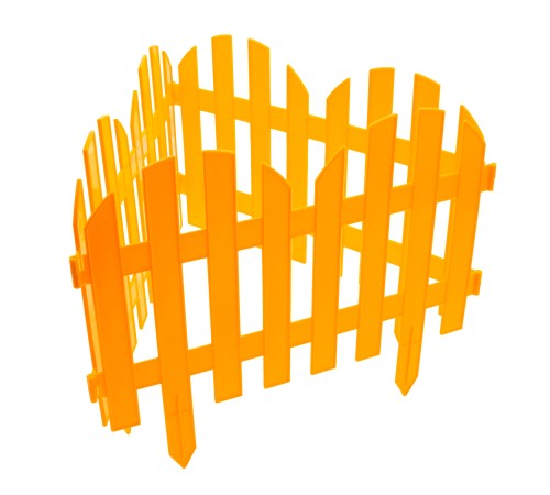 Забор декоративный "Романтика", 28 х 300 см, желтый, Palisad Забор декоративный "Романтика", 28 х 300 см, желтый, Palisad