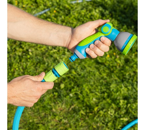 Набор поливочный, шланг 7,5-22,5м, пистолет 8 реж., чехол, подвес, LUXE Palisad Набор поливочный, шланг 7,5-22,5м, пистолет 8 реж., чехол, подвес, LUXE Palisad