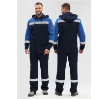 Костюм Эксперт-Антистат МВО NEW (тк.Смесовая,250) п/к, т.синий/васильковый