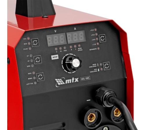 Аппарат инвертор. полуавтомат. cварки MIG-180S, 180A, ПВ 60%, катушка 5 кг MTX
