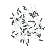 Заклепки 3.2 х 8 мм RAL 6005, темно-зеленые, 50 шт Matrix