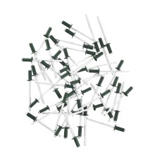 Заклепки 3.2 х 8 мм RAL 6005, темно-зеленые, 50 шт Matrix