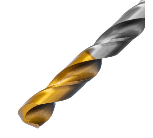 Сверло спиральное по металлу 8,5 х 165 мм, Р6М5, Golden Tip, удлиненное Denzel