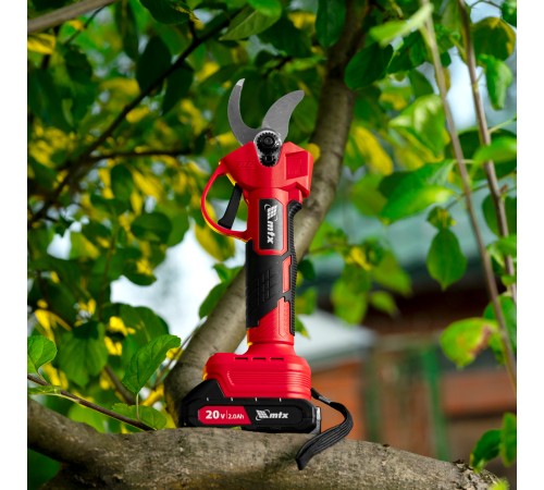 Секатор аккумуляторный, бесщет., BP-25, Li-Ion, 20 В MTX