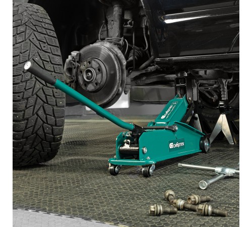 Домкрат гидравлический подкатной, 3 т, 192-532 мм, SUV Сибртех