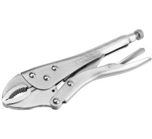 Зажим с фиксатором 180 мм, с закругленными губками TOLSEN TT10380