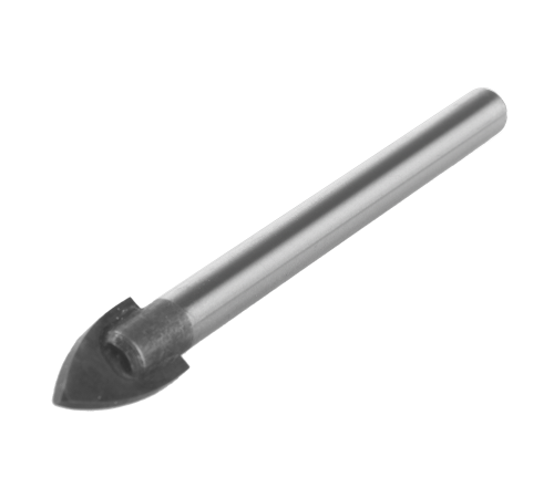 Сверло по стеклу и кафелю, 10мм, круглый хвостовик, 2 грани, Sturm!