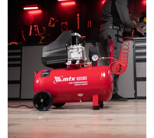 Компрессор воздушный DC1500L/50, 1,5 кВт, 50 л, 210 л/мин MTX