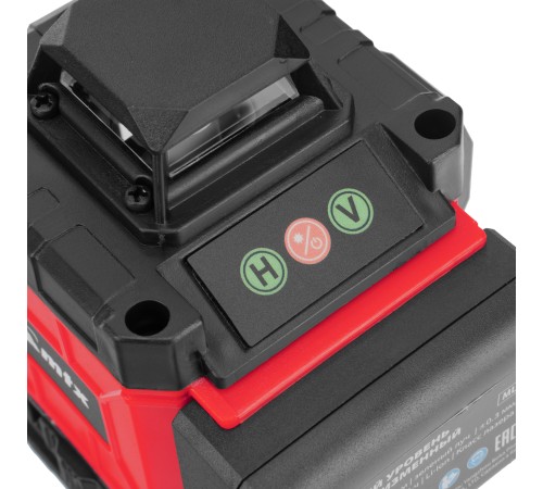 Лазерный уровень м-призм. ML 360-4 Basic SET, 30 м, зеленый луч, акк. Li 3000 мАч, сумка MTX