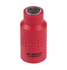 Головка торцевая диэлектрическая шестигранная 3/8", 9 мм KING TONY 3335VE09M Головка торцевая диэлектрическая шестигранная 3/8", 9 мм KING TONY 3335VE09M