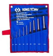 Набор выколоток, чехол из теторона, 9 предметов KING TONY 1009PRN