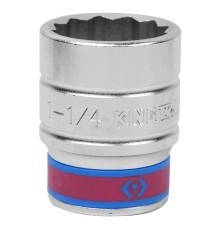 Головка торцевая стандартная двенадцатигранная 3/4", 1-1/4", дюймовая KING TONY 633040S Головка торцевая стандартная двенадцатигранная 3/4", 1-1/4", дюймовая KING TONY 633040S