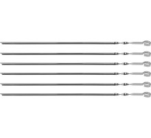 GRINDA Barbecue, 600 мм, 6 шт, в чехле, набор угловых шампуров (427751) GRINDA Barbecue, 600 мм, 6 шт, в чехле, набор угловых шампуров (427751)