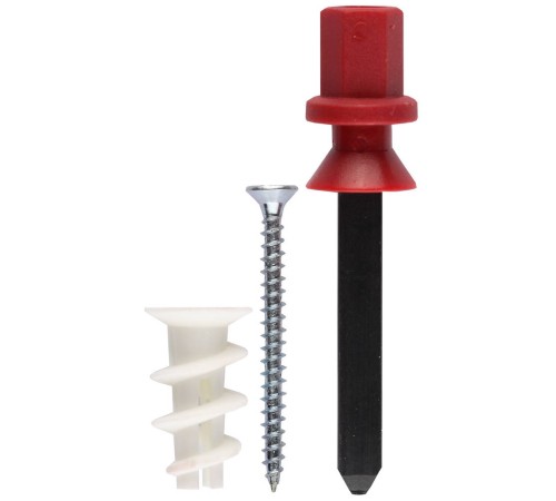 ЗУБР 23 мм, 8 шт., дюбели для гипсокартона с саморезами ДРИВА 4-301256