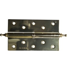 ЗУБР 125 х 75 х 2.5 мм, разъемная, левая, цвет латунь (PB), 2 шт, карточная петля (37605-125-1L)