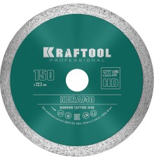 KRAFTOOL KERAMO, 150 мм, (22.2 мм, 10 х 1.8 мм), сплошной алмазный диск (36684-150)