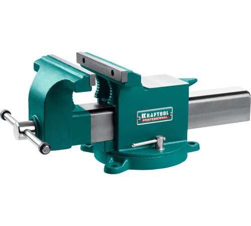 KRAFTOOL Steel, 200 мм, стальные слесарные тиски (32701-200) KRAFTOOL Steel, 200 мм, стальные слесарные тиски (32701-200)