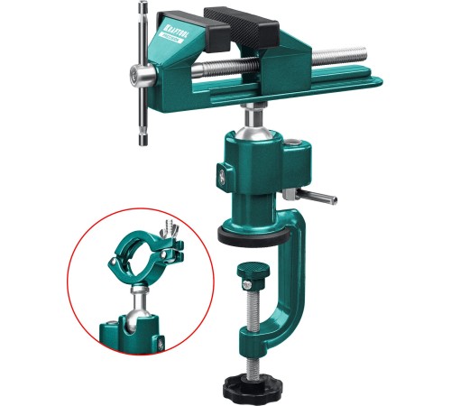KRAFTOOL Precision, 75 мм, шарнирно-поворотные тиски (32711-75)