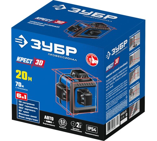 ЗУБР линейный лазерный нивелир КРЕСТ 3D 34908_z01 Профессионал ЗУБР линейный лазерный нивелир КРЕСТ 3D 34908_z01 Профессионал
