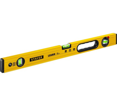 STAYER LEADER, 600 мм, усиленный профиль, уровень с поворотным глазком (3466-060) STAYER LEADER, 600 мм, усиленный профиль, уровень с поворотным глазком (3466-060)