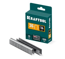 KRAFTOOL тип 36 (L) 14 мм, 1000 мм, калибр 20GA, скобы кабельные для степлера (31636-14) KRAFTOOL тип 36 (L) 14 мм, 1000 мм, калибр 20GA, скобы кабельные для степлера (31636-14)