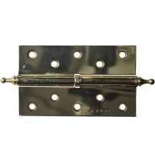 ЗУБР 125 х 75 х 2.5 мм, разъемная, правая, цвет латунь (PB), 2 шт, карточная петля (37605-125-1R)