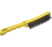 STAYER 5 рядов, пластмассовая рукоятка, стальная, щетка проволочная (35015-5)
