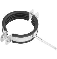 ЗУБР 2 1/2″, цинк, 100 шт, трубный хомут с шурупом (37854-73-82-100)