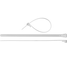 ЗУБР КСР-Б1, 7.5 x 150 мм, нейлон РА66, 100 шт, белые, кабельные стяжки разъемные, Профессионал (309240-75-150)