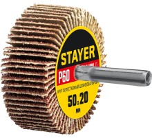 STAYER d 50 x 20 мм, P60, на шпильке d 6 мм, круг шлифовальный лепестковый (36607-060) STAYER d 50 x 20 мм, P60, на шпильке d 6 мм, круг шлифовальный лепестковый (36607-060)
