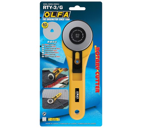 OLFA 60 мм, нож круговой OL-RTY-3/G OLFA 60 мм, нож круговой OL-RTY-3/G