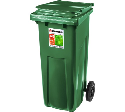 GRINDA 120 л, мусорный контейнер с колёсами МК-120 3840-12 GRINDA 120 л, мусорный контейнер с колёсами МК-120 3840-12