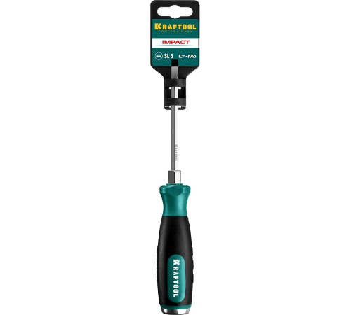 KRAFTOOL SL5х100 мм, отвертка ударная Impact 250033-5 KRAFTOOL SL5х100 мм, отвертка ударная Impact 250033-5