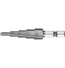 STAYER 4-12 мм, 5 ступеней, сталь HSS, ступенчатое сверло (29660-4-12-5) STAYER 4-12 мм, 5 ступеней, сталь HSS, ступенчатое сверло (29660-4-12-5)