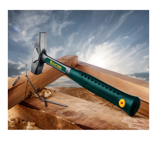KRAFTOOL 500 г, молоток цельнокованый слесарный THOR 20070-05