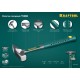 KRAFTOOL 500 г, молоток цельнокованый слесарный THOR 20070-05