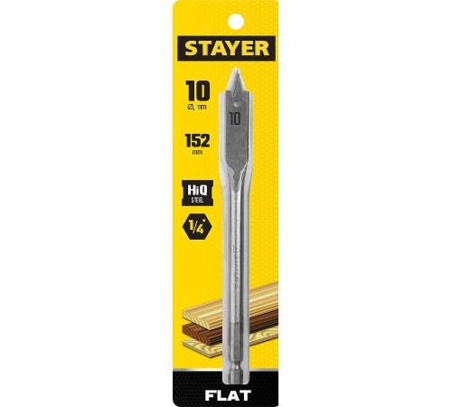 STAYER FLAT 12x152мм, сверло по дереву перовое 2950-12_z01 Master STAYER FLAT 12x152мм, сверло по дереву перовое 2950-12_z01 Master