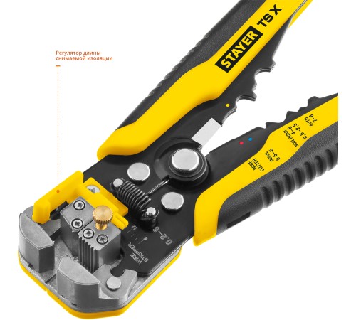 STAYER 0.2-6 мм², стриппер автоматический многофункциональный TS-X 22655 Professional STAYER 0.2-6 мм², стриппер автоматический многофункциональный TS-X 22655 Professional