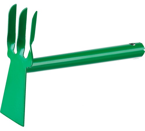 РОСТОК 60 мм, 3 зубца, металлическая ручка, лопатка, мотыга-рыхлитель 421424
