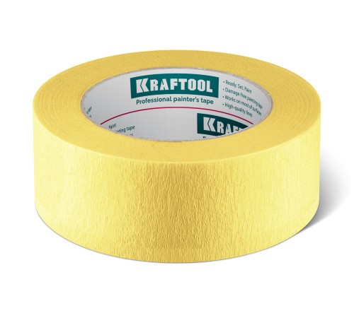 KRAFTOOL #500 Flex 38 мм х 30 м, для изогнутых линий, малярная лента (12105-38) KRAFTOOL #500 Flex 38 мм х 30 м, для изогнутых линий, малярная лента (12105-38)